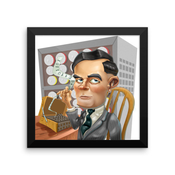 Alan Turing Framed poster