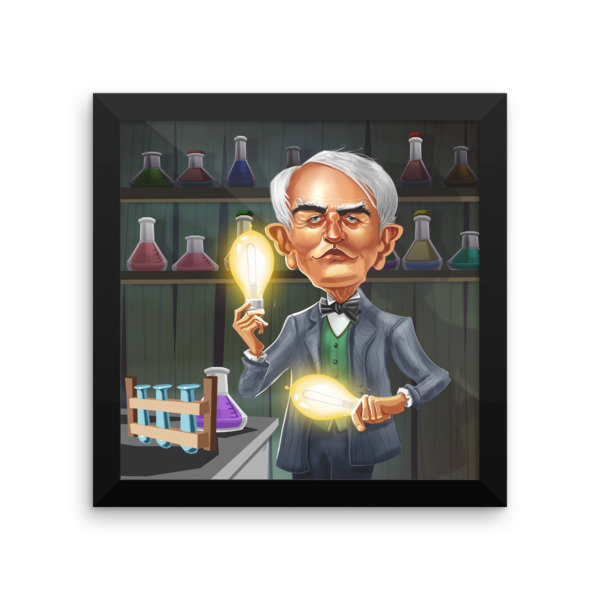 Thomas Edison Framed poster
