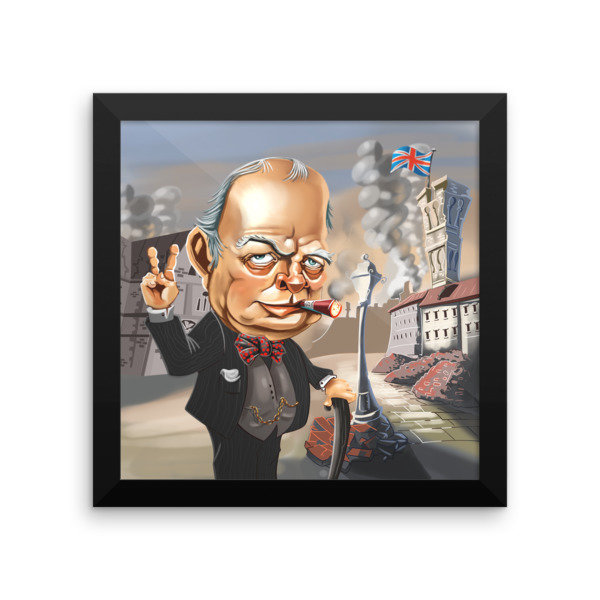 Winston Churchill Framed poster