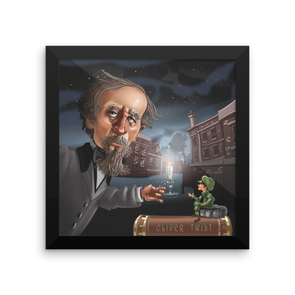 Charles Dickens Framed poster