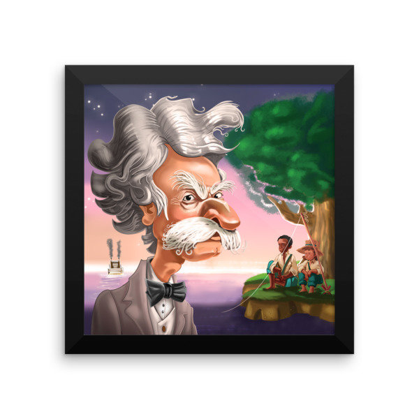 Mark Twain Framed poster