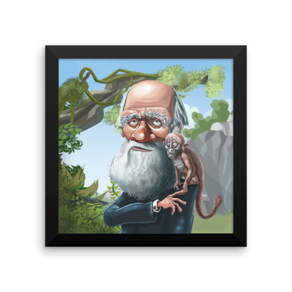 Charles Darwin Framed poster
