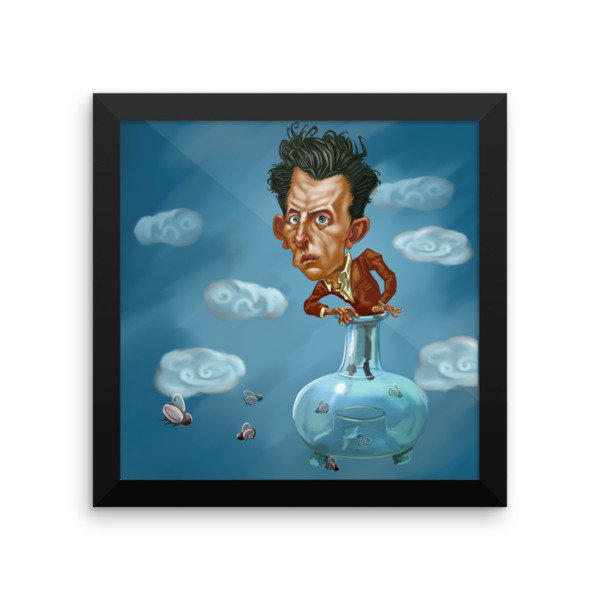 Ludwig Wittgenstein Framed poster