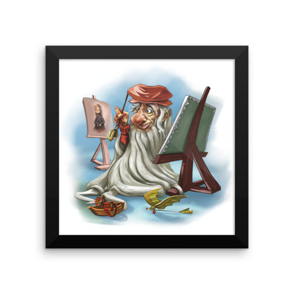 Leonardo da Vinci Framed poster