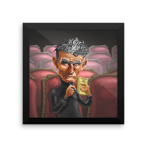 Samuel Beckett Framed poster