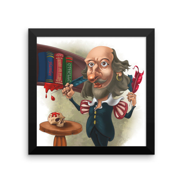 William Shakespeare Framed poster