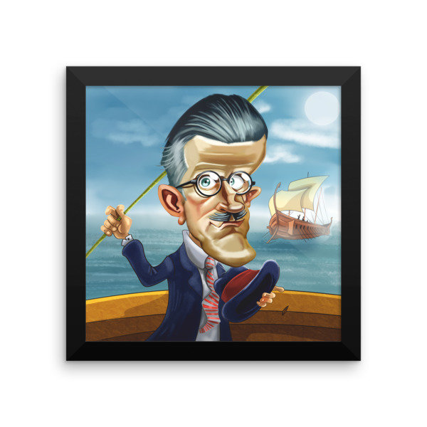 James Joyce Framed poster