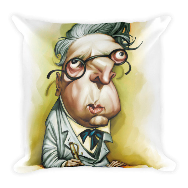 W.B. Yeats Square Pillow