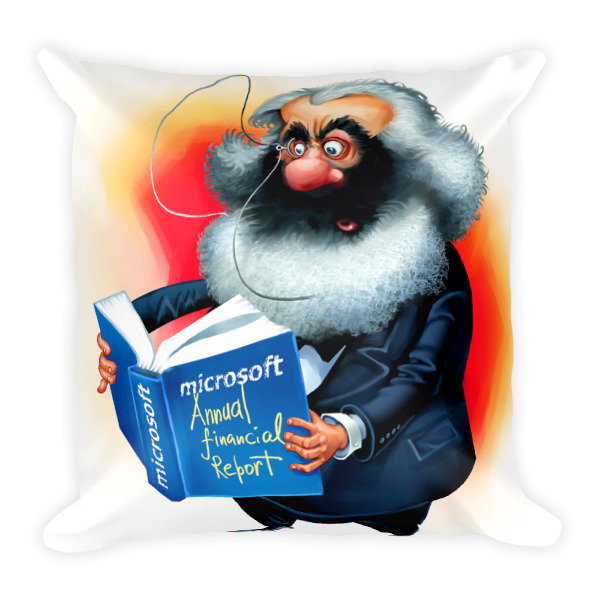 Karl Marx Square Pillow