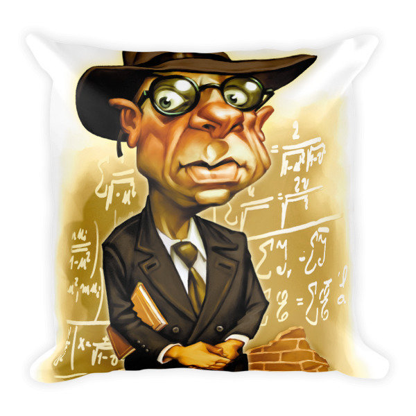 Kurt Gödel Square Pillow