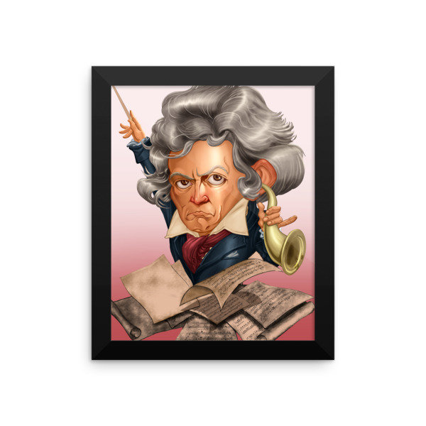 Ludwig van Beethoven Framed poster