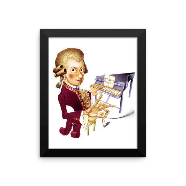 Wolfgang Amadeus Mozart Framed poster