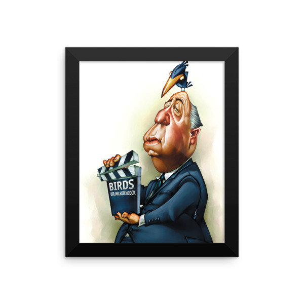 Alfred Hitchcock Framed poster