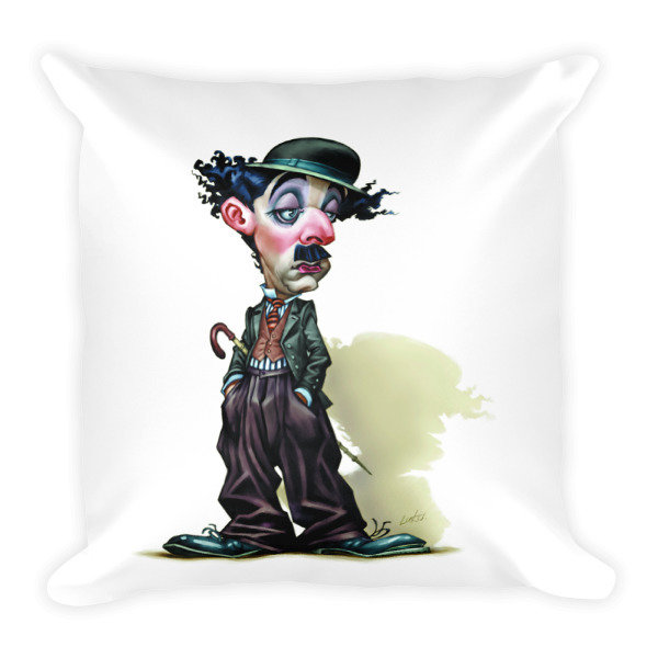 Charlie Chaplin Square Pillow
