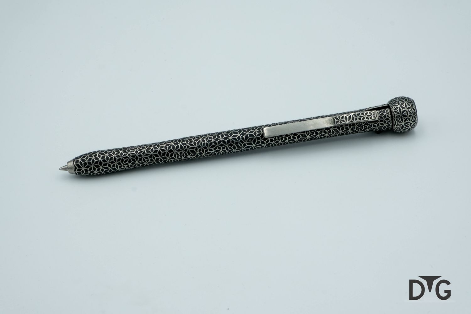 Stainless Steel Pen - Black Iso Cube