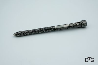 Stainless Steel Pen - Black Iso Cube