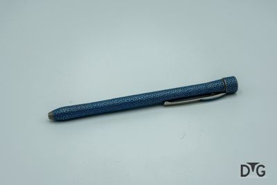 Stainless Steel Pen - Blue Star Pattern