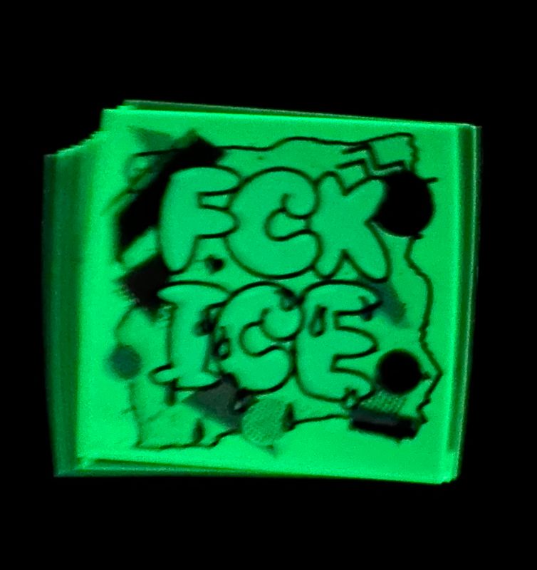 FCK ICE 3" Glow in the Dark sticker