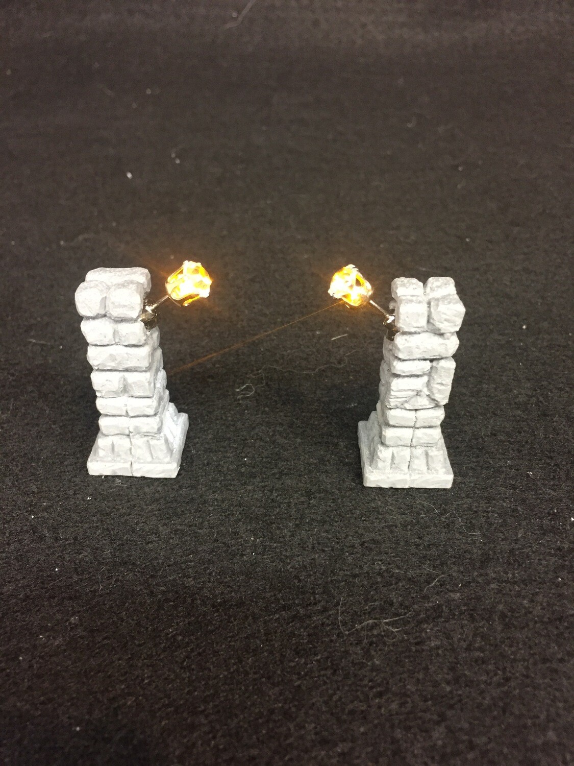 A pair of L.E.D. Light-Up Columns
