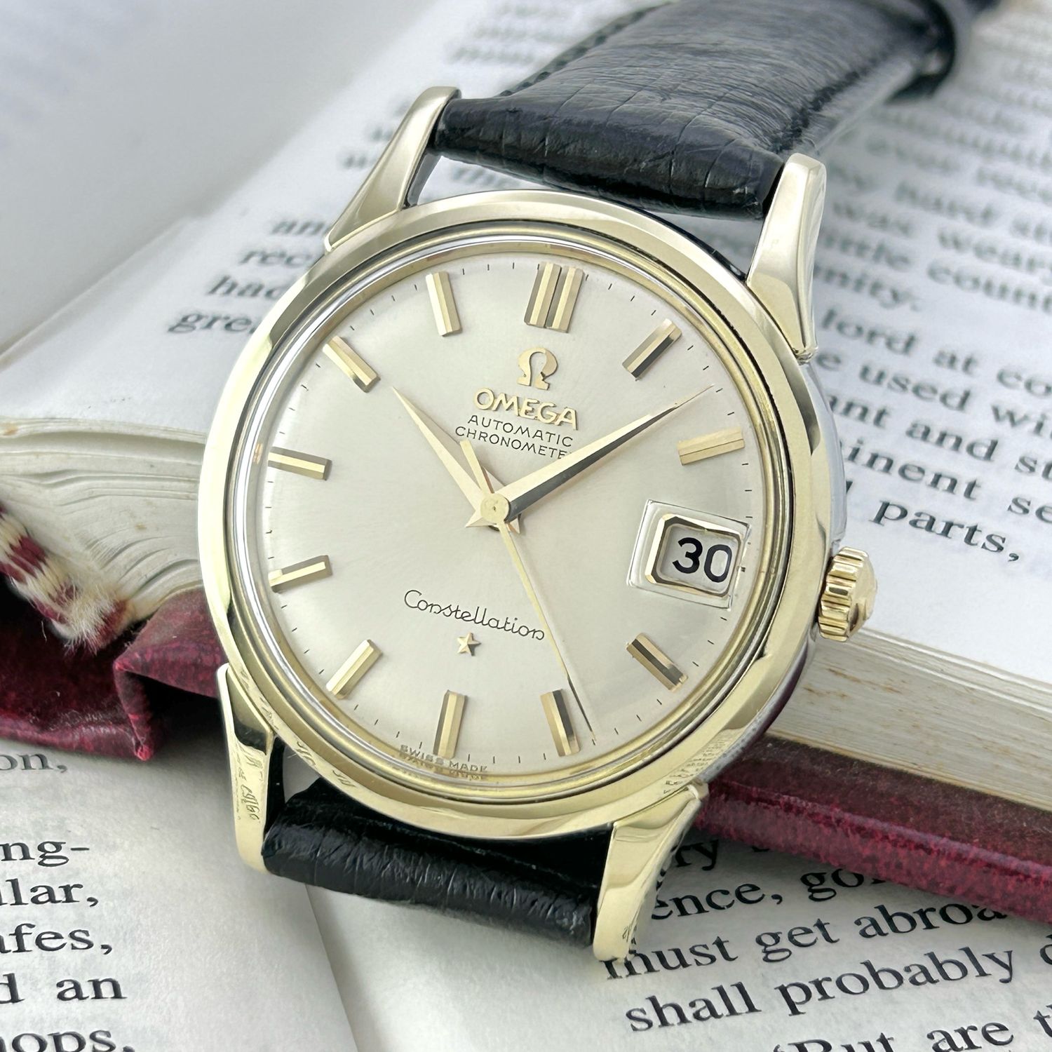 Omega Constellation Lyre Lug 14393-10-SC Cal.561 14k Yellow Gold Capped 1961