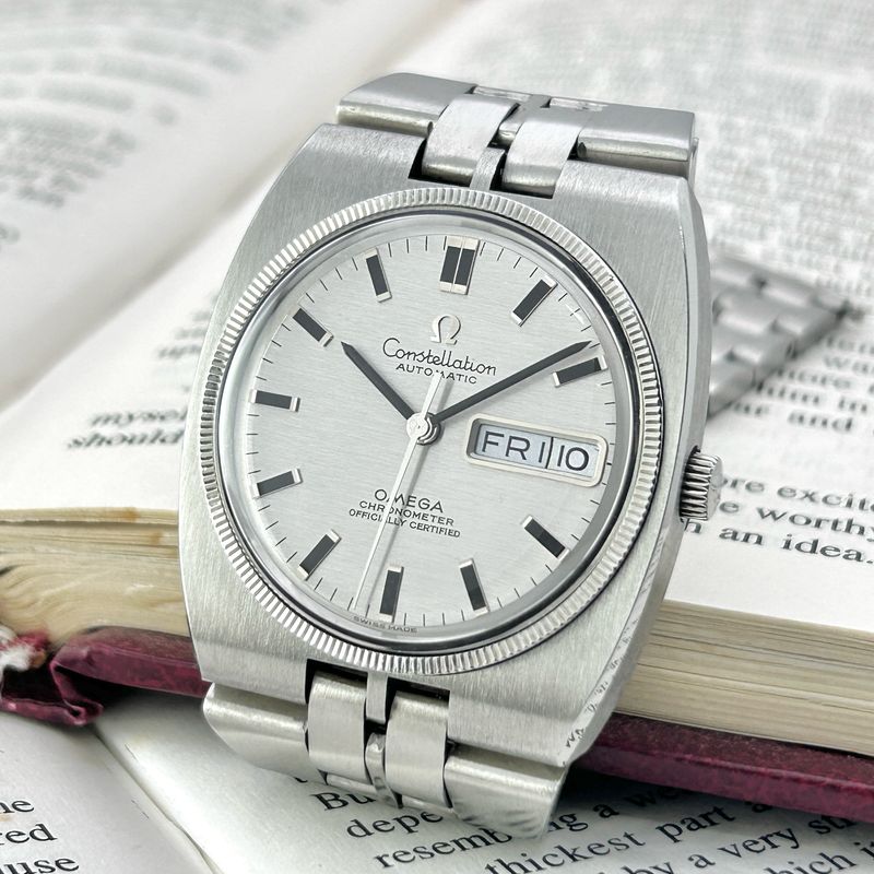 Omega Constellation Jumbo 18k-W.Gold Bezel Ref.168.045-368.845 Cal.751 36.0mm 1969