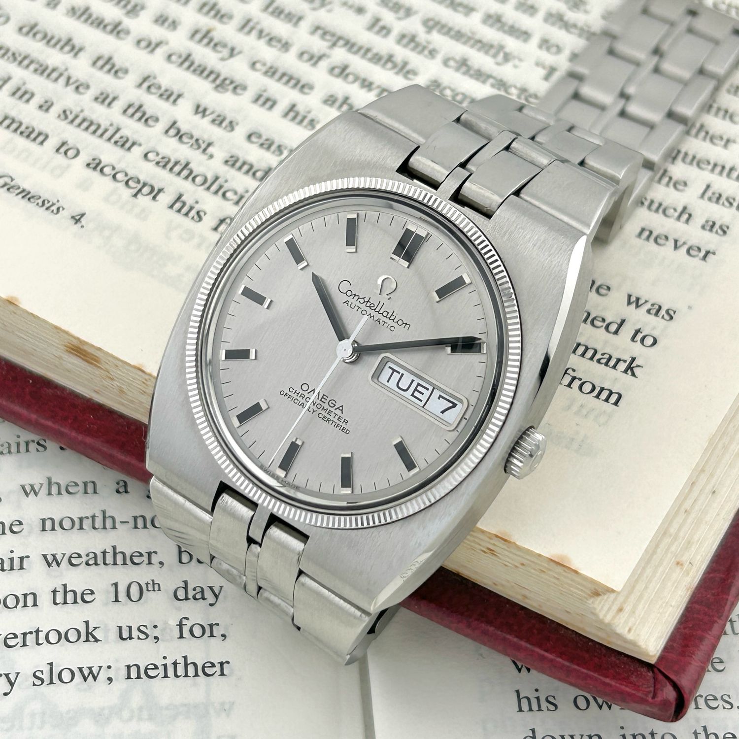 Omega Constellation Jumbo 14k-W.Gold Bezel Ref.168.045-368.845 Cal.751 36.0mm 1969