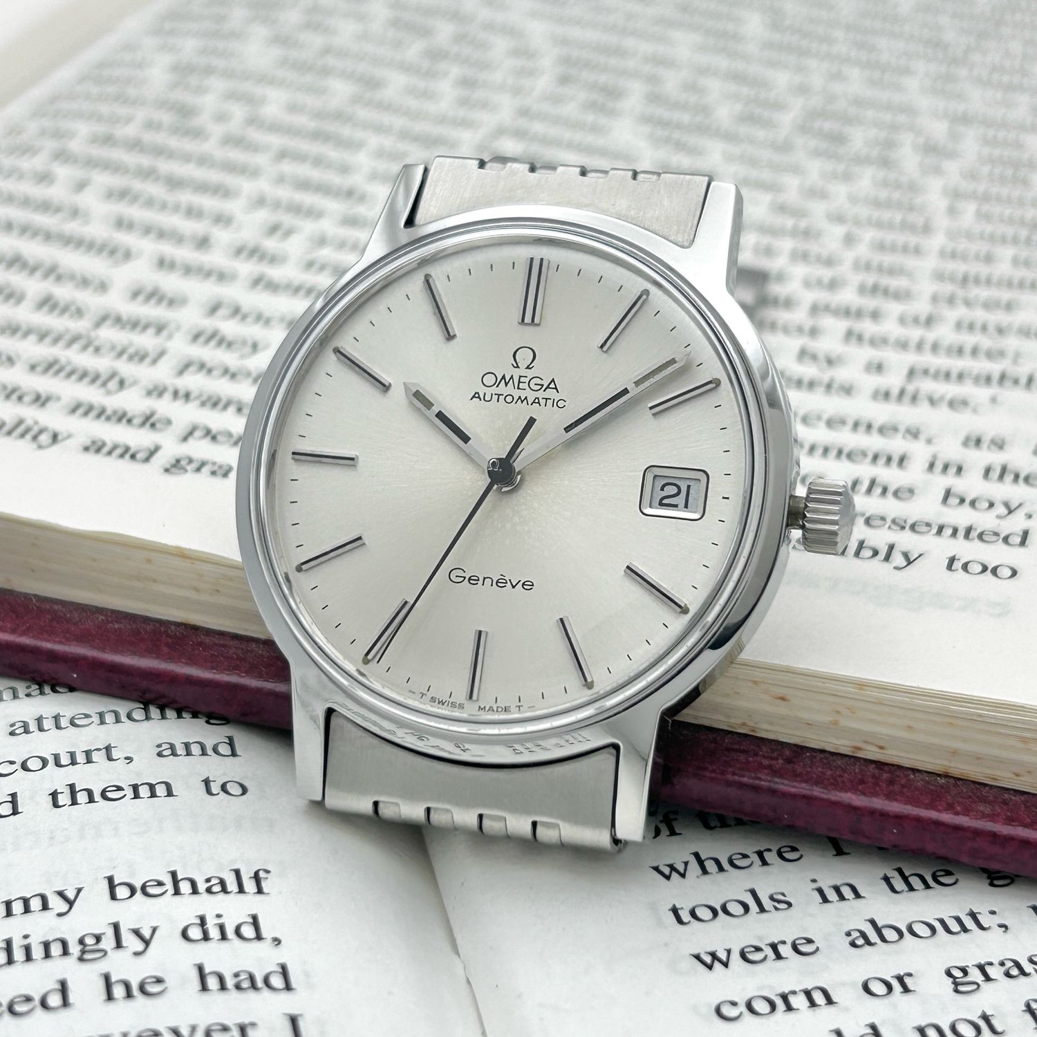 Omega Geneve "Tank Track" Bracelet Ref.166.0163 Cal.1012 1974