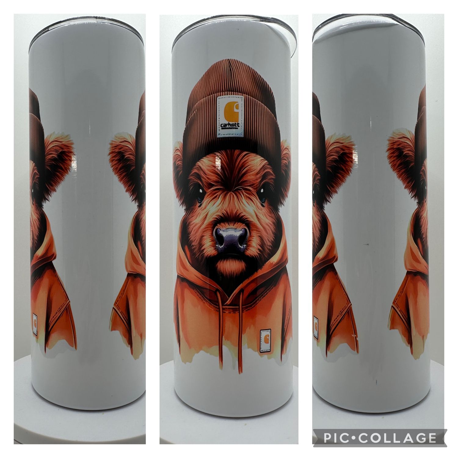 Tumbler 20oz (BrnCowCarh)