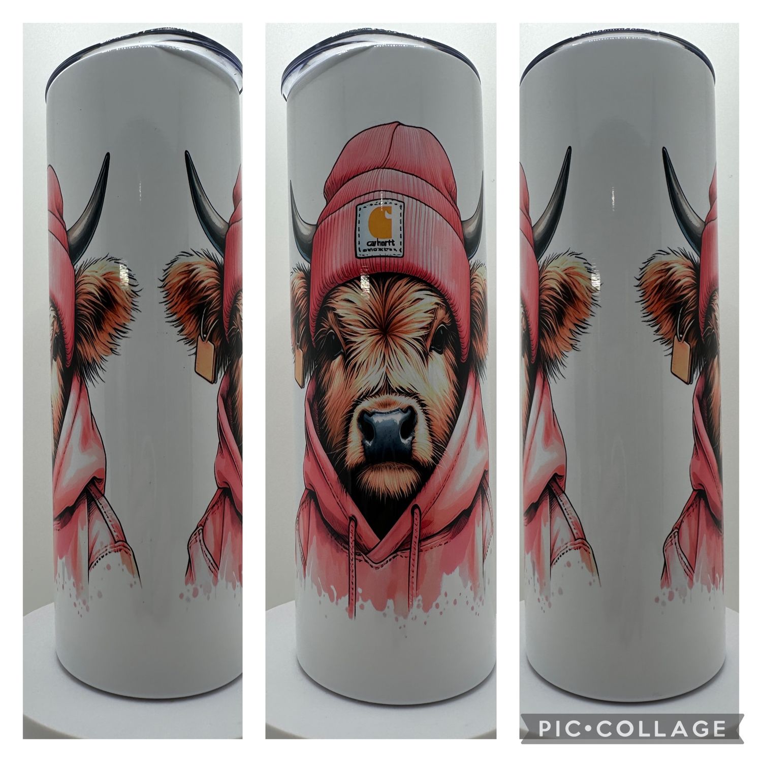 Tumbler 20oz (PNKCowCarh)