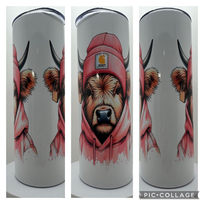 Tumbler 20oz (PNKCowCarh)