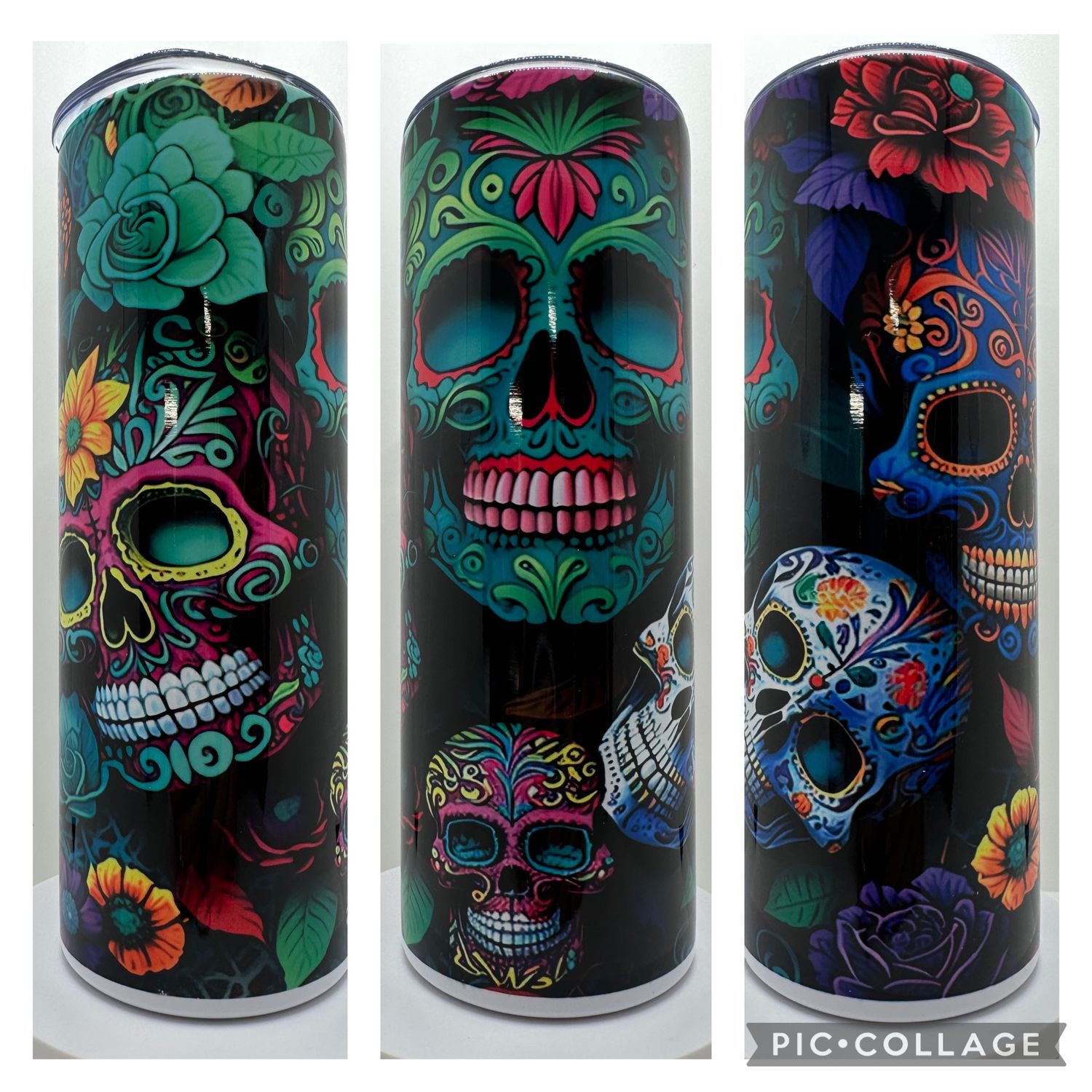 Tumbler 20oz (GRN/PNK/SKULL)