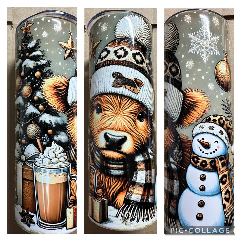 Tumbler 20oz (Bear leopard)