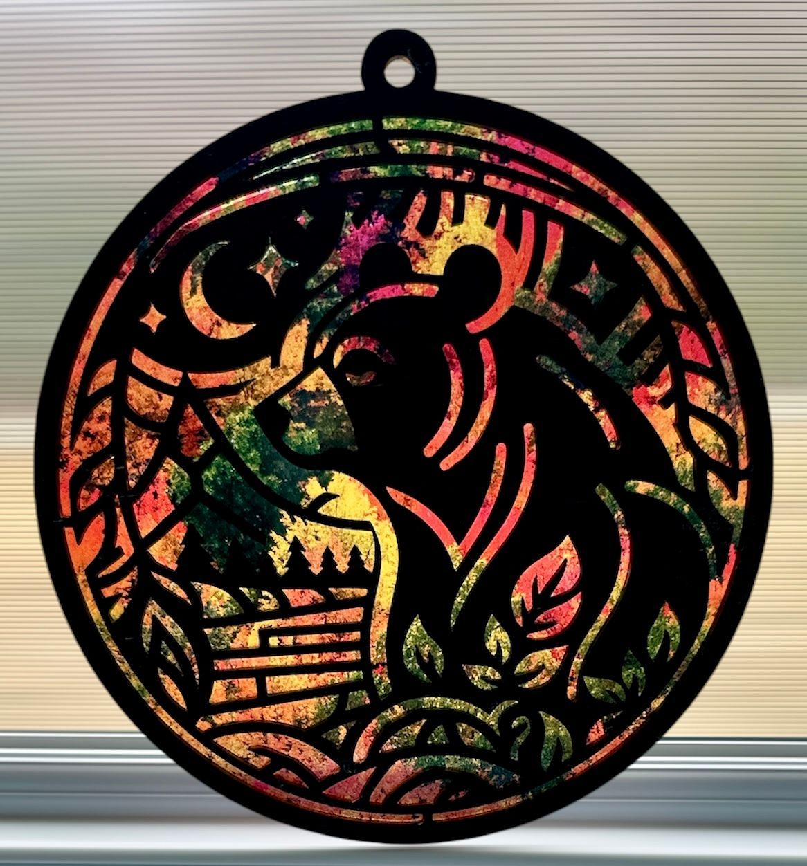Sun Catcher Bear Circular