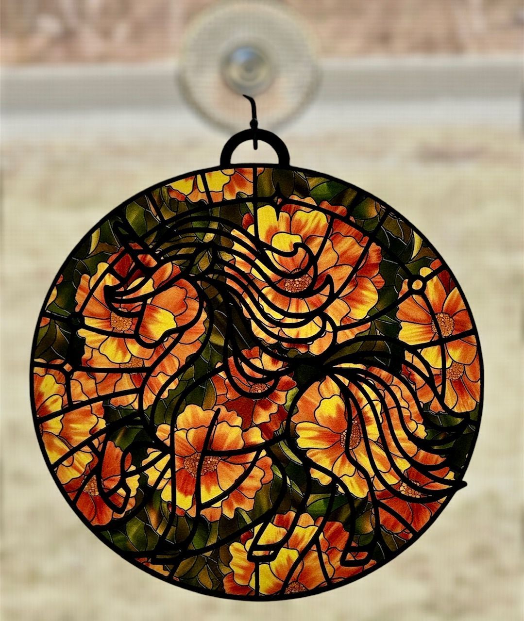 Wooden Sun Catcher Unicorn