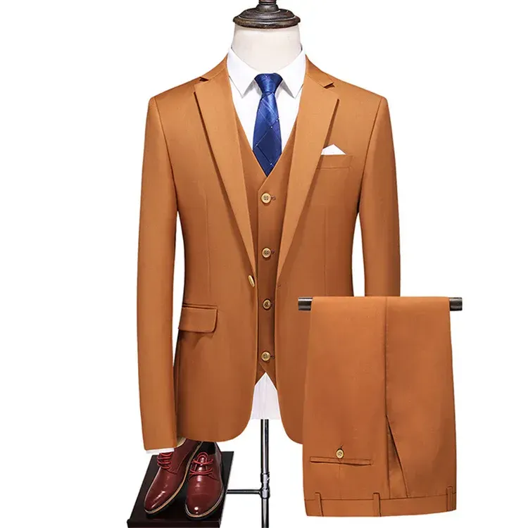 New World Tailoring Suits Slim Fit Solid Color