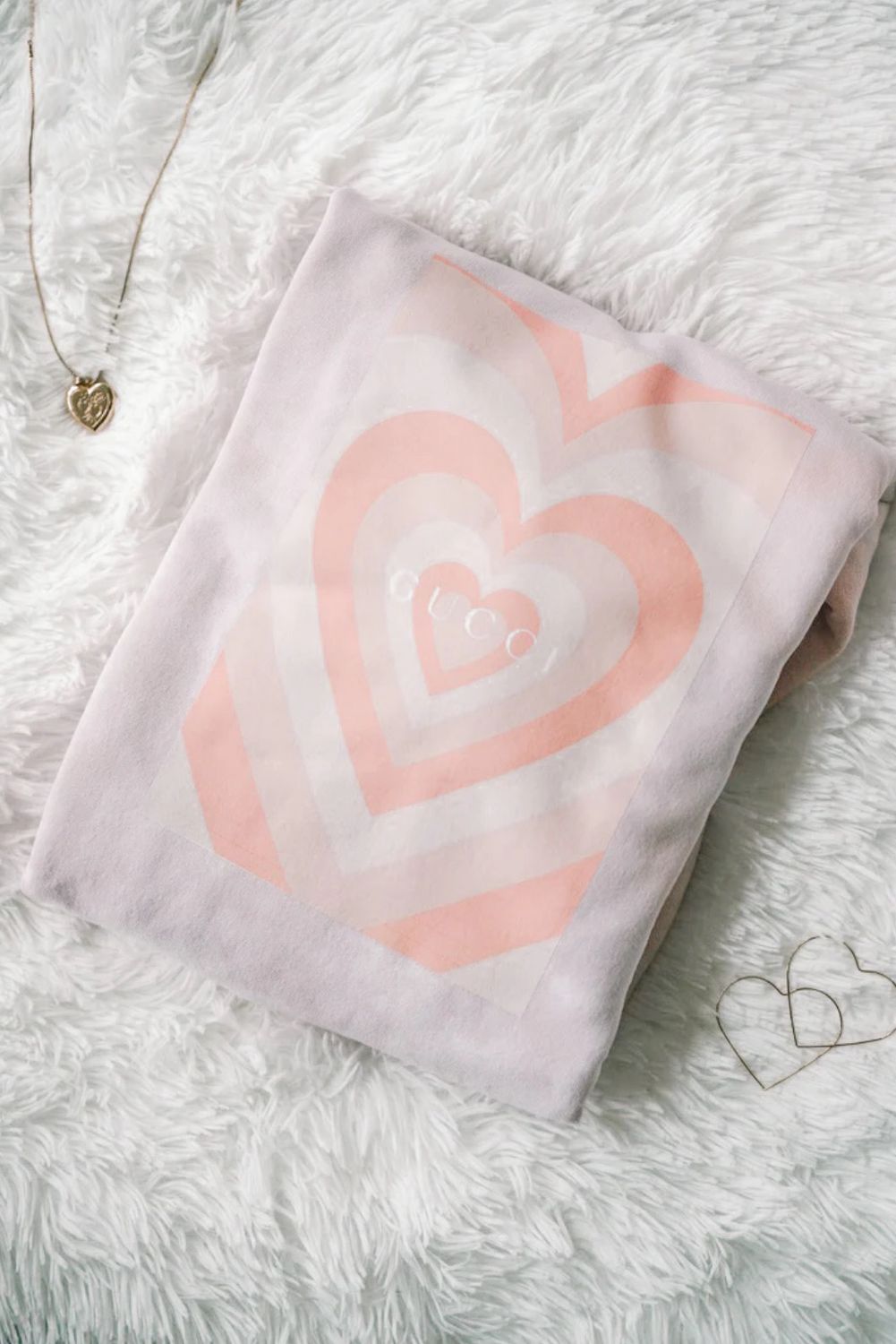 Designer Multi Hearts Crewneck Sweatshirt