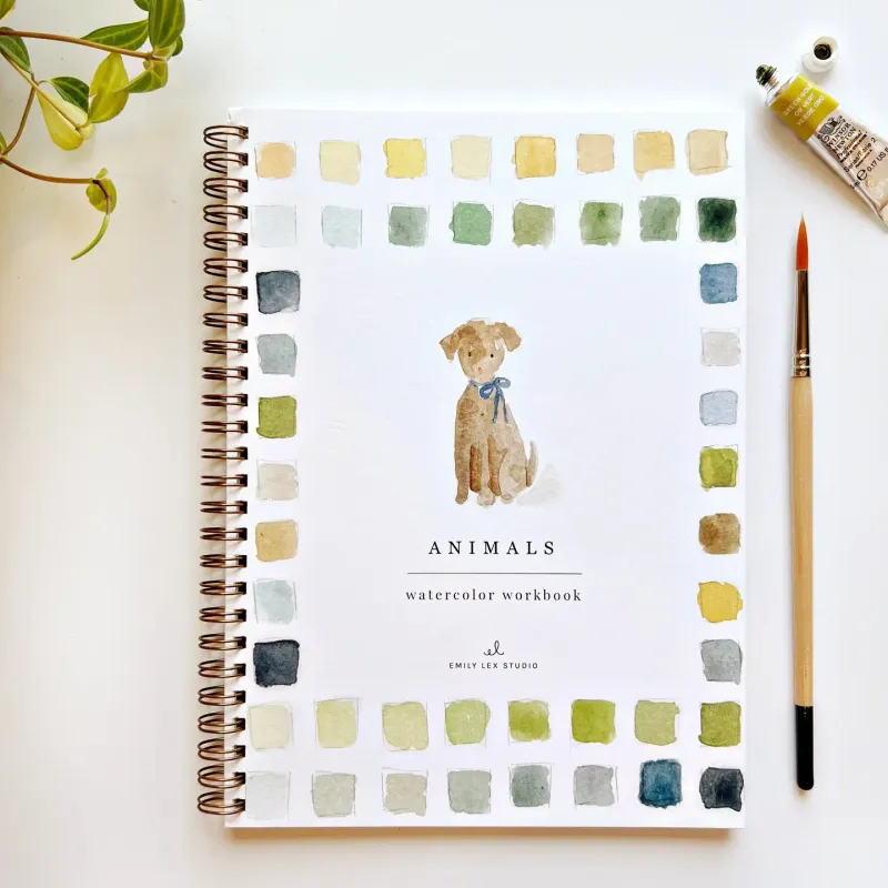 Animals: Watercolor Workbook