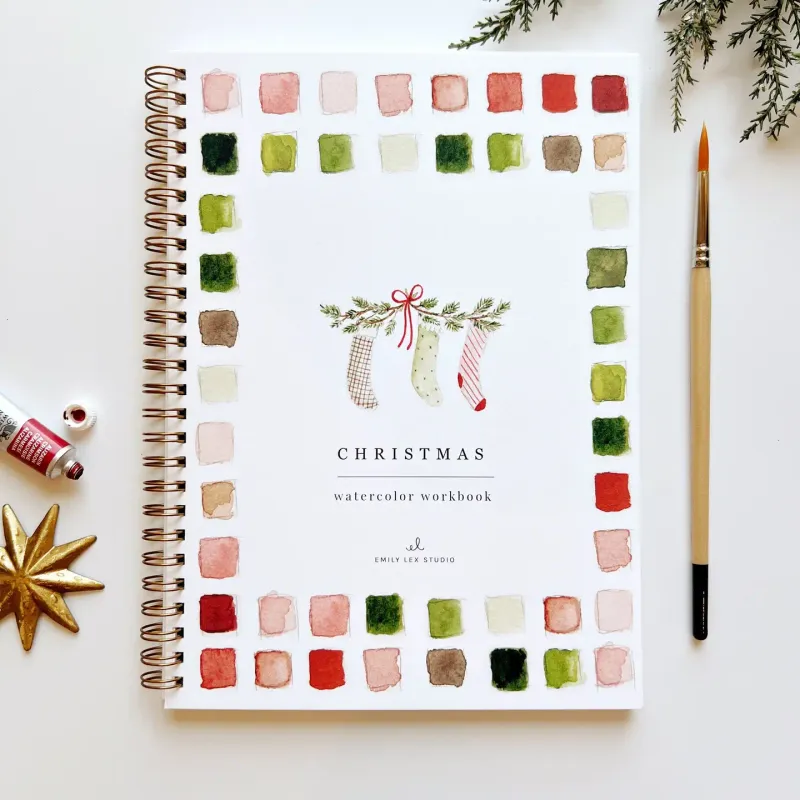 Christmas : Watercolor Workbook