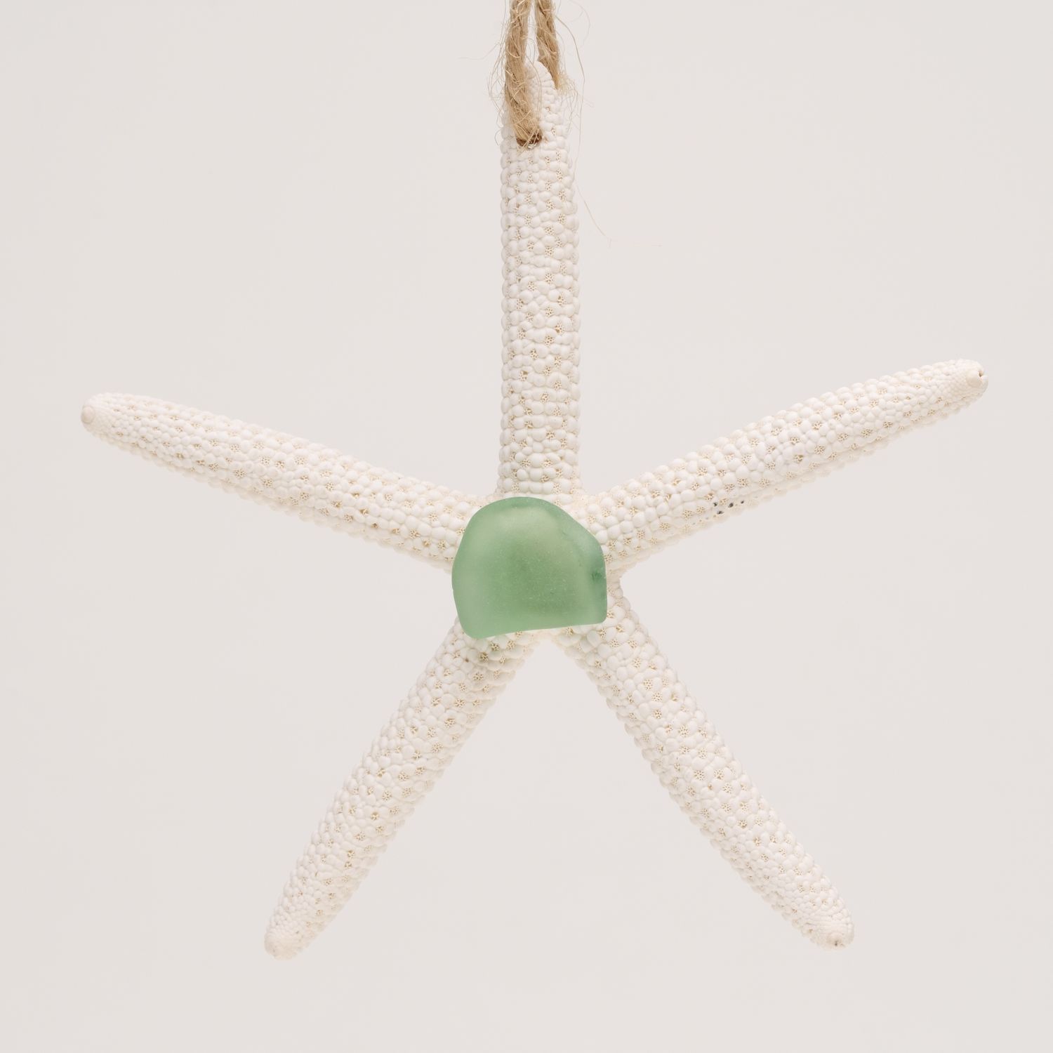 Starfish Ornament with Sea Glass