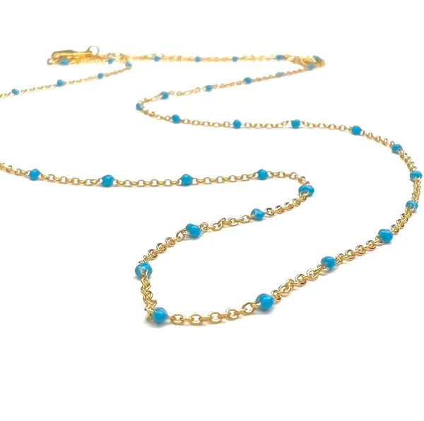 SG Dot Necklace Turquoise