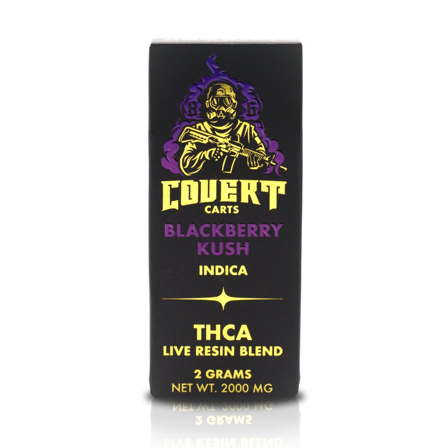 Blackberry Kush - Covert THCa Live Resin Blend Cart 2g
