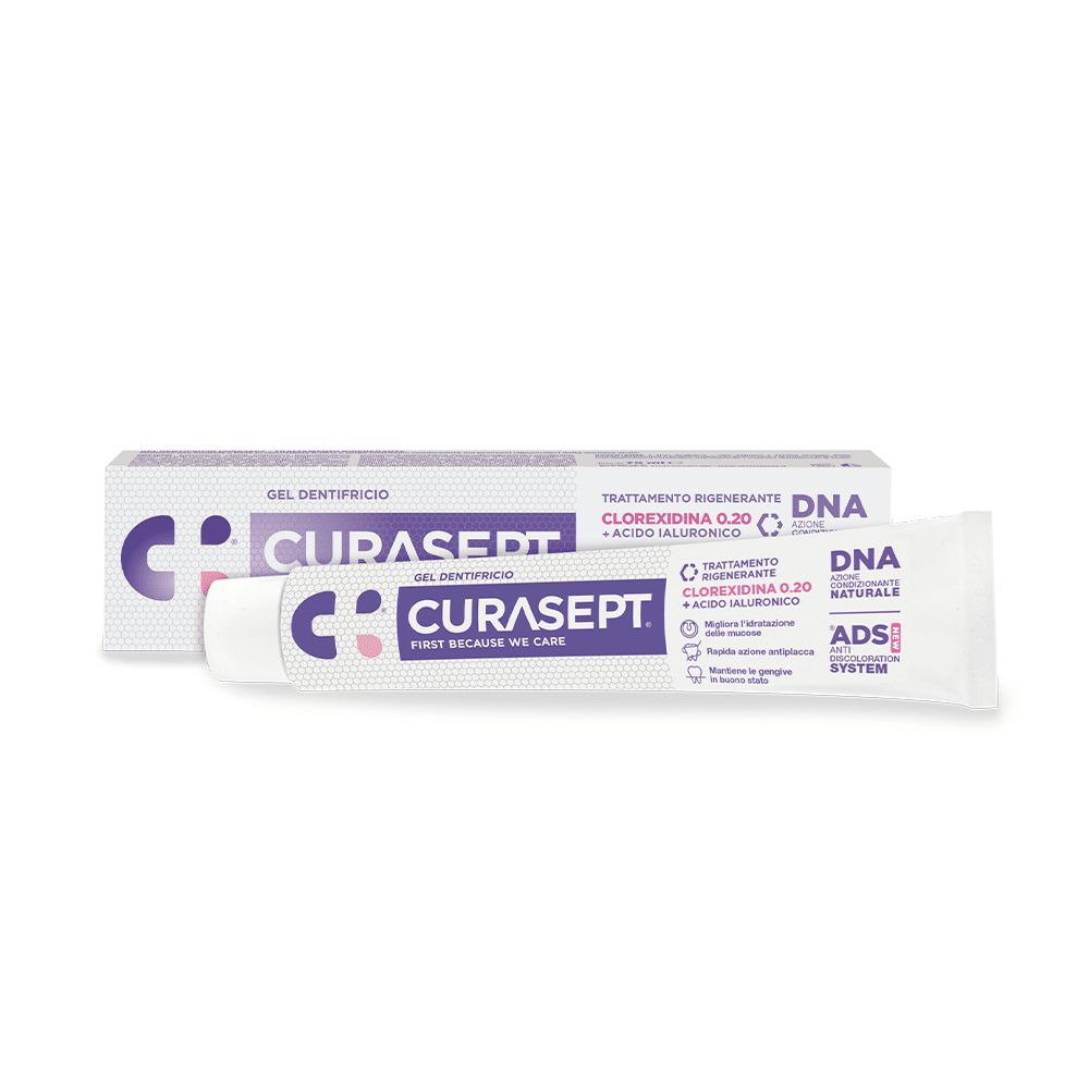 DENTIFRICIO CURASEPT  Trattamento Rigenerante 0,20% con Acido Ialuronico