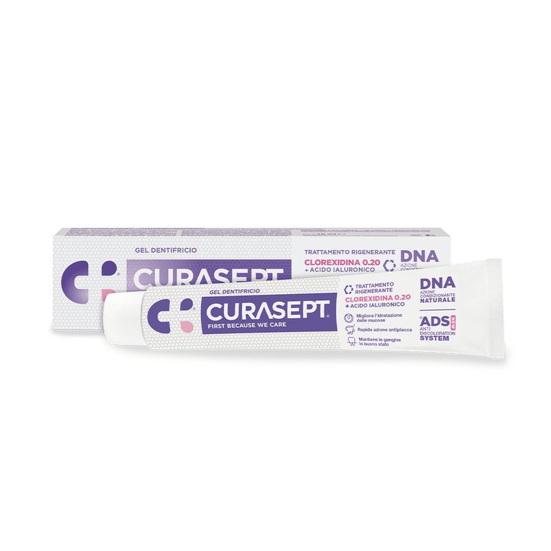 DENTIFRICIO CURASEPT  Trattamento Rigenerante 0,20% con Acido Ialuronico