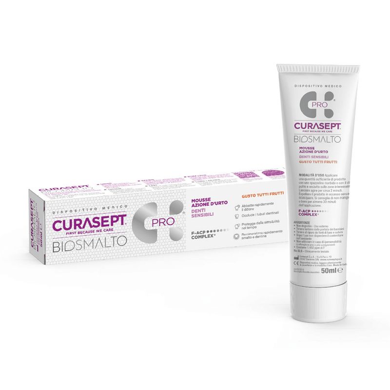 MOUSSE CURASEPT Biosmalto - Denti Sensibili Azione Urto (Trattamento Domiciliare)