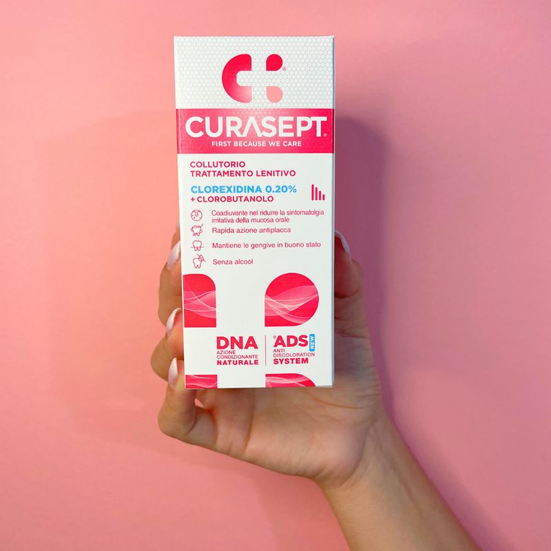 COLLUTORIO CURASEPT Trattamento Lenitivo 0,20% con Clorobutanolo