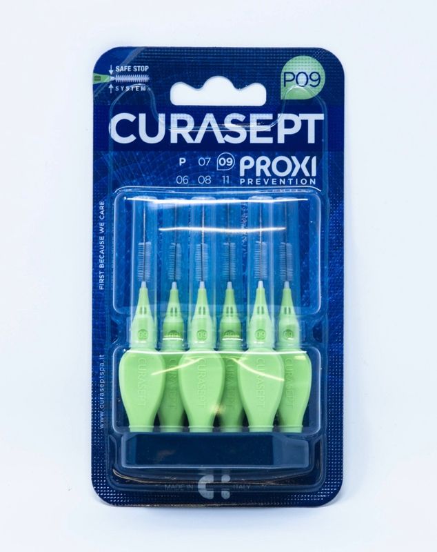 SCOVOLINO CURASEPT Prevention - PROXI 09  - Misura 09 VERDE (6pz)