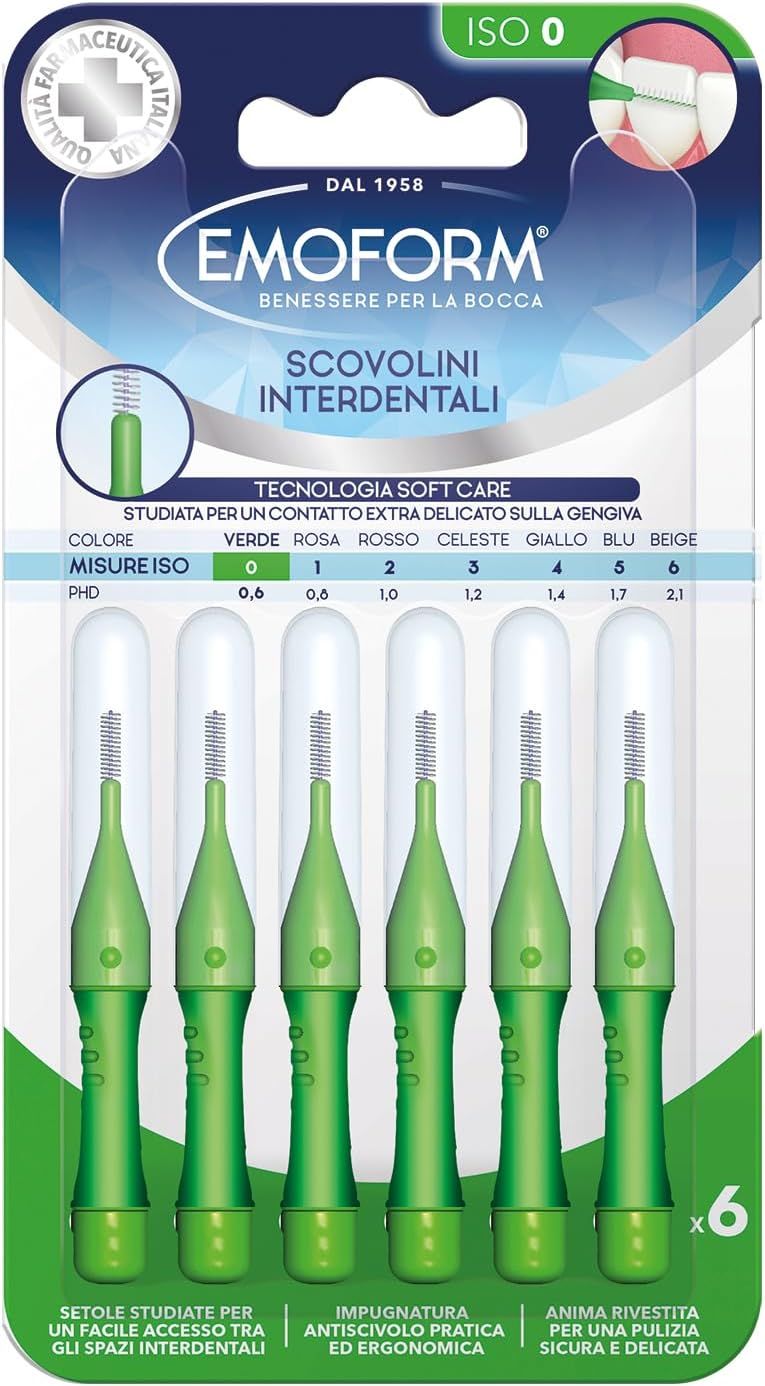 Scovolini Emoform 6 pezzi – ISO 0 VERDE