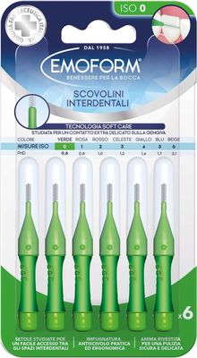 Scovolini Emoform 6 pezzi – ISO 0 VERDE