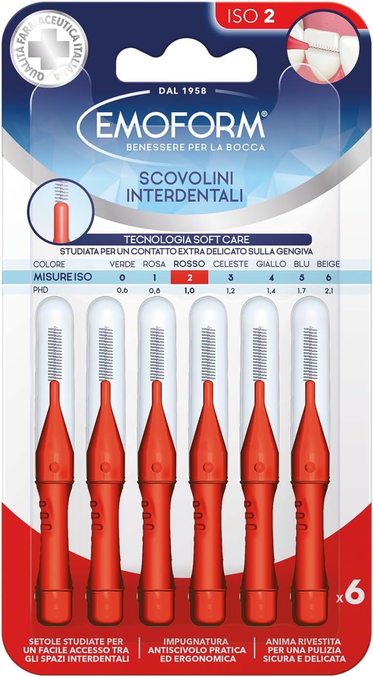 Scovolini Emoform 6 pezzi – ISO 2 ROSSO