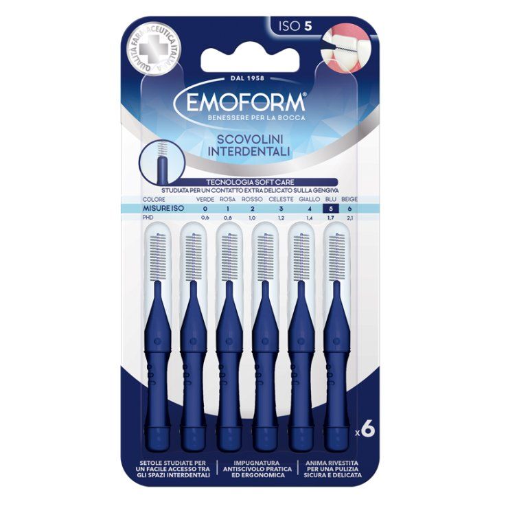 Scovolini Emoform 6 pezzi – ISO 5 BLU